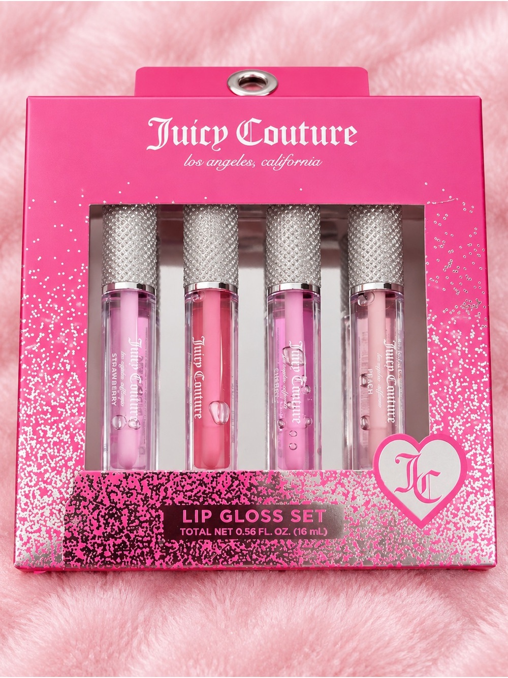 Juicy Couture Pink Lip Gloss Set - 4-Piece Gift set
